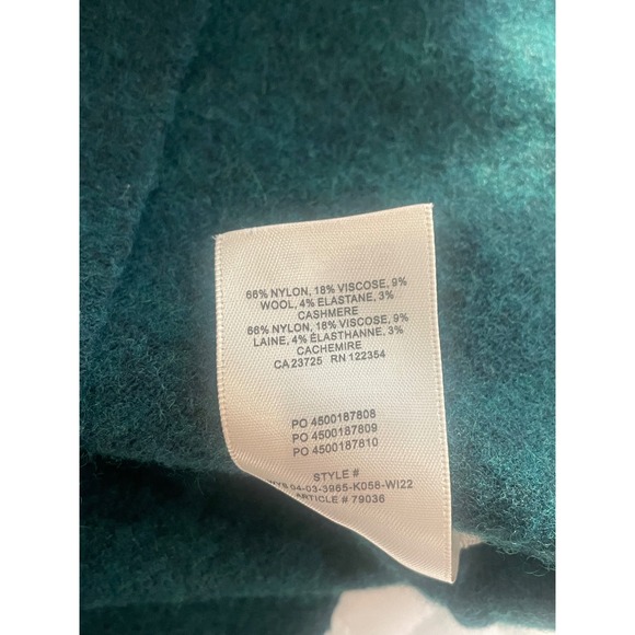 Wilfred Teal Green Textured Bustier Crop Top Sweater XL - Picture 5 of 5